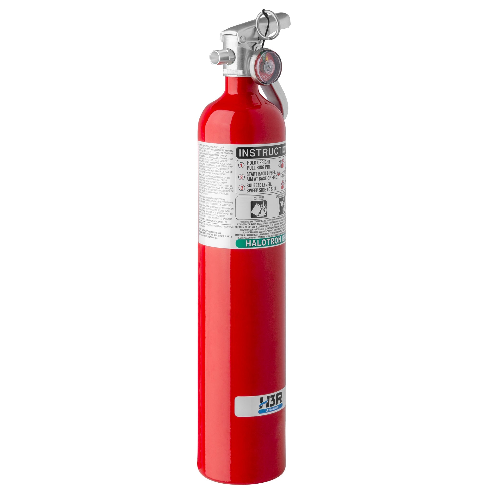 H3R Aviation 347TS - 3.75 lb. Halotron BrX Fire Extinguisher