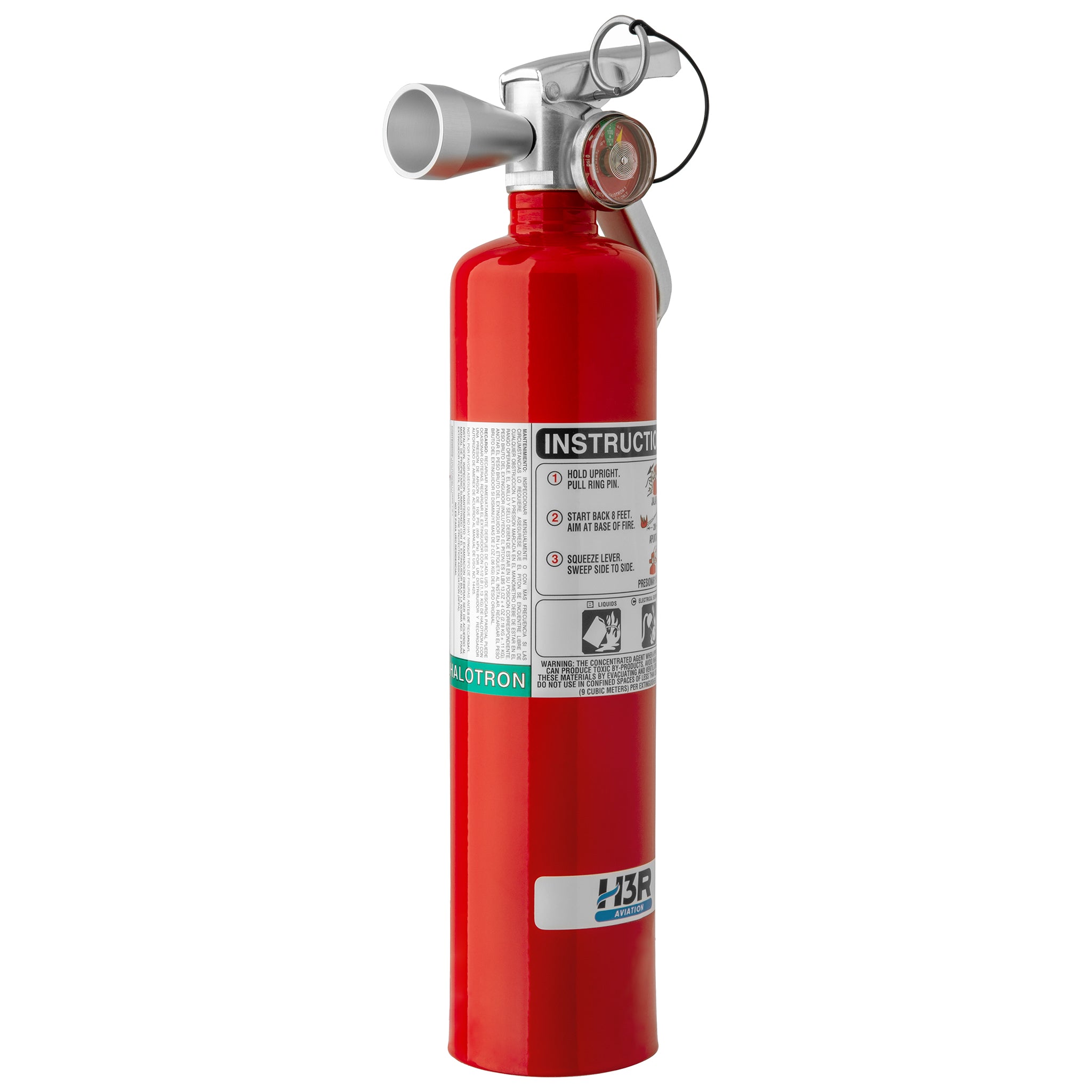 H3R Aviation model B385TS - 2.5 lb. Halotron 1 Fire Extinguisher