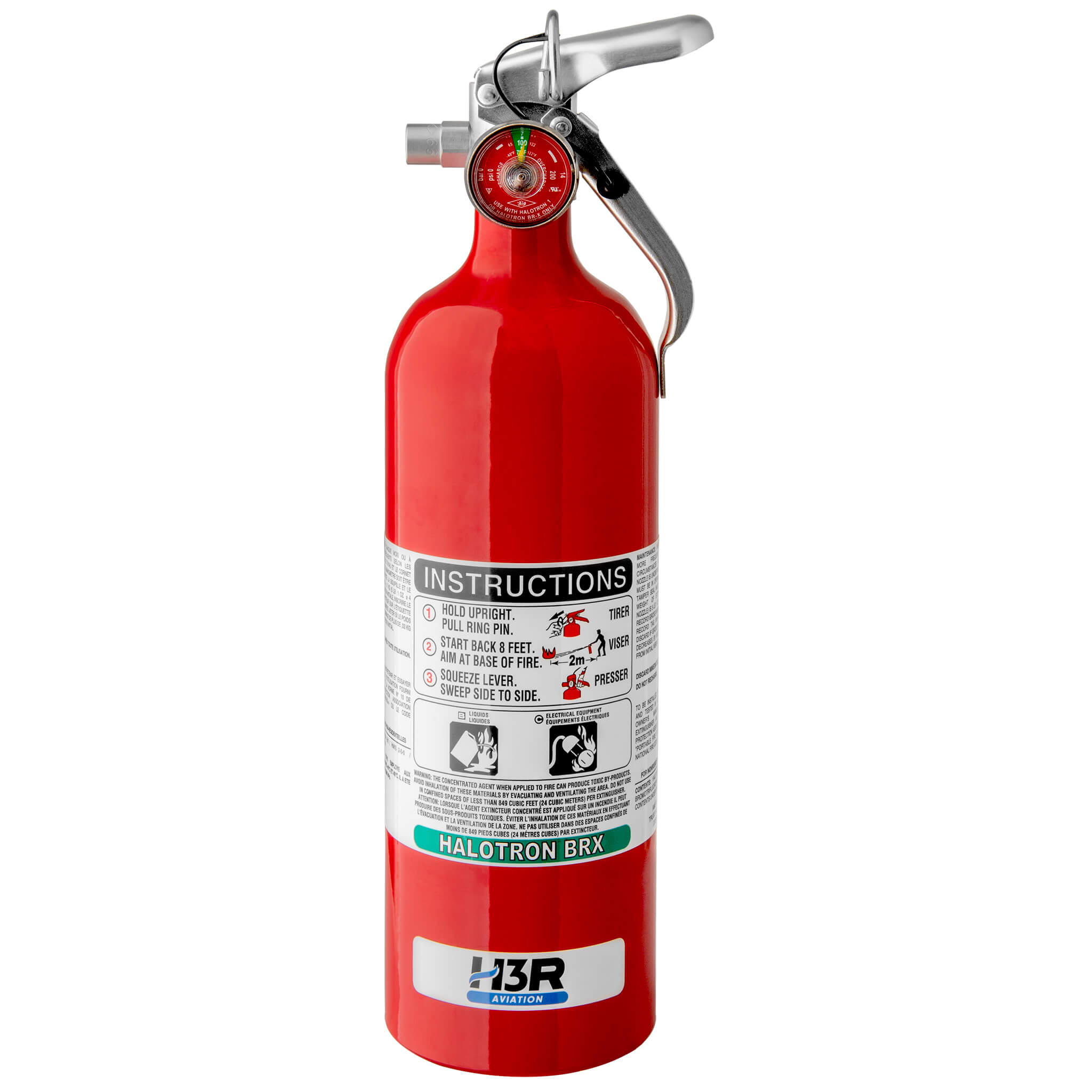 339TS - 3.55 lb. Halotron BrX Fire Extinguisher - front angle