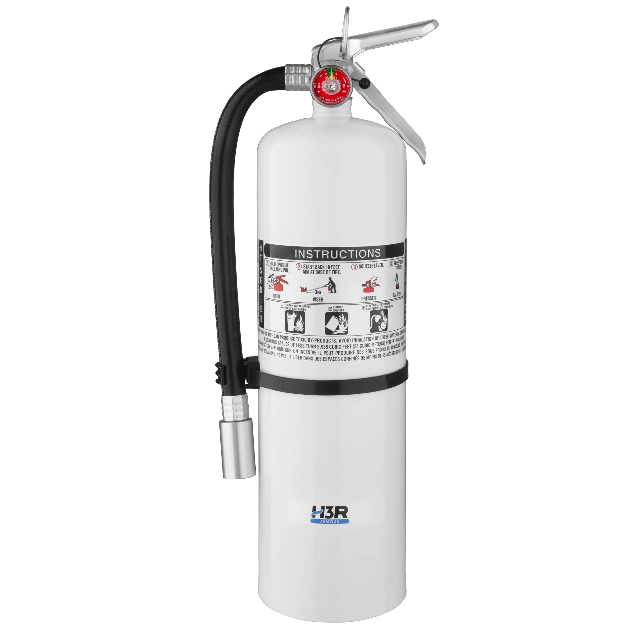 551 – 12.5 lb. Halotron BrX HT Series Ground Support Fire Extinguisher with Wall Hook