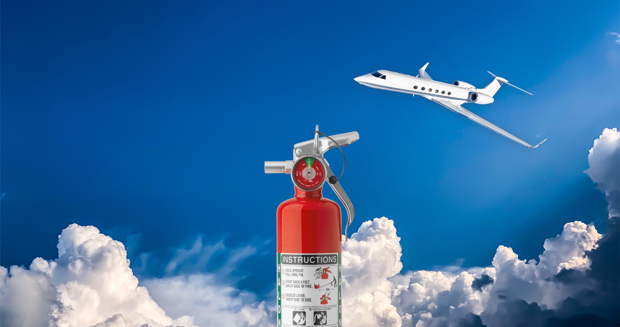 Halon & Halon-Free Aircraft Fire Extinguishers | H3R Aviation