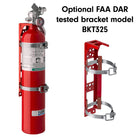 H3R Aviation model 347 Halotron BrX Fire Extinguisher with BKT325 bracket