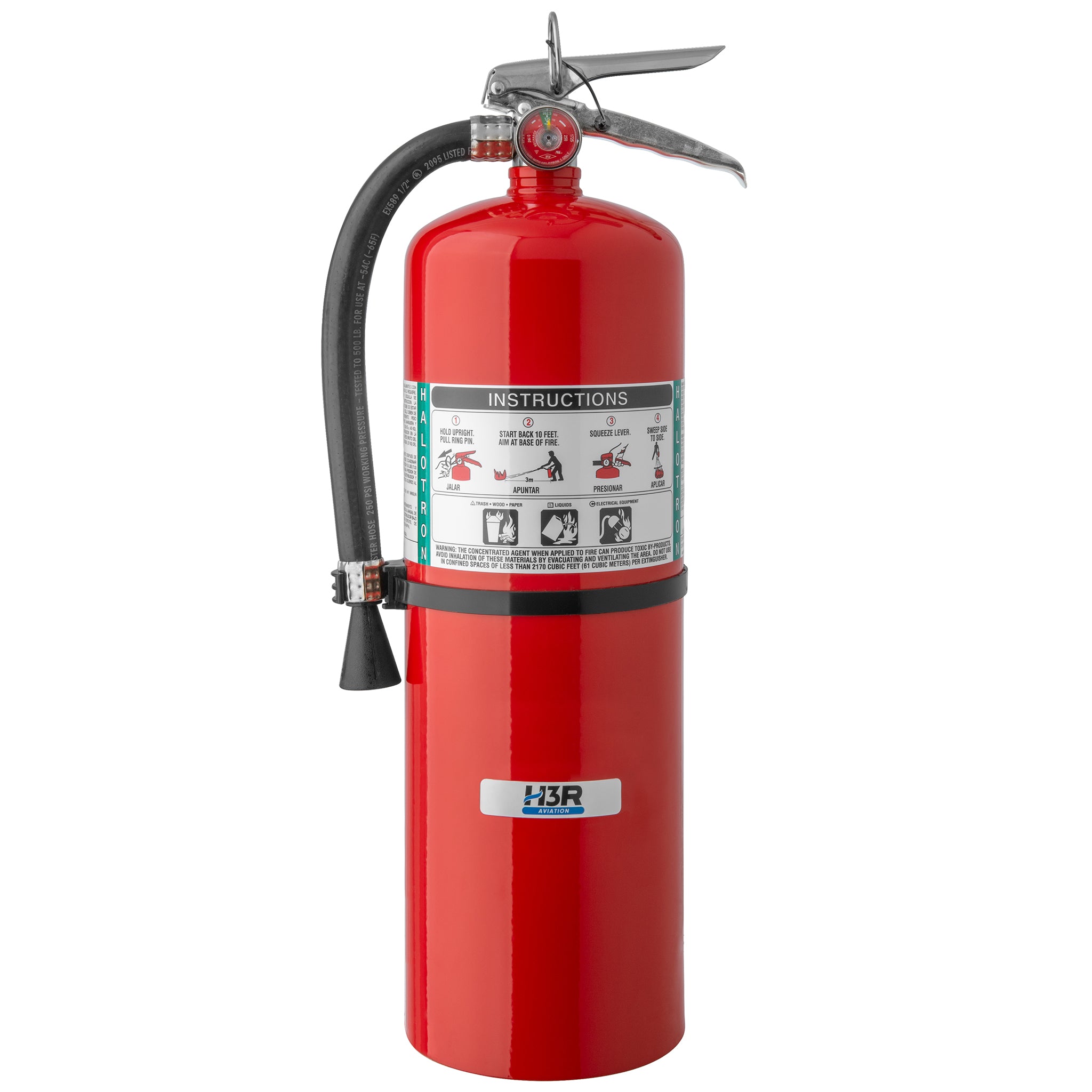H3R Aviation model 398 - 15.5 lb. Halotron 1 Fire Extinguisher without bracket