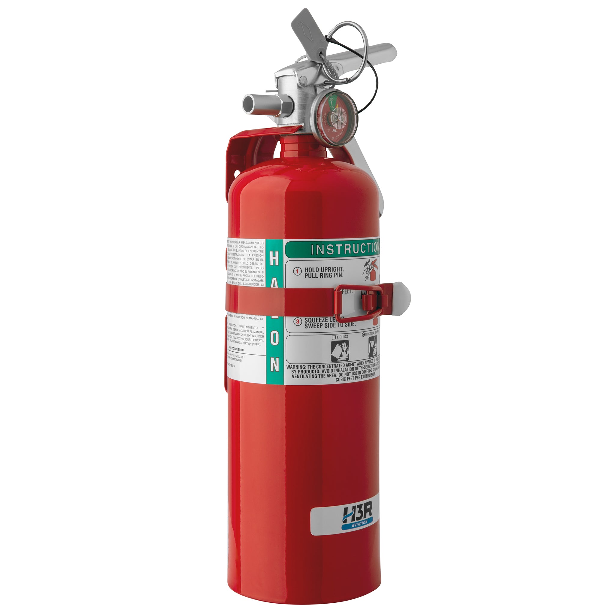 H3R Aviation - model B355T - 5.0 lb. Halon Fire Extinguisher