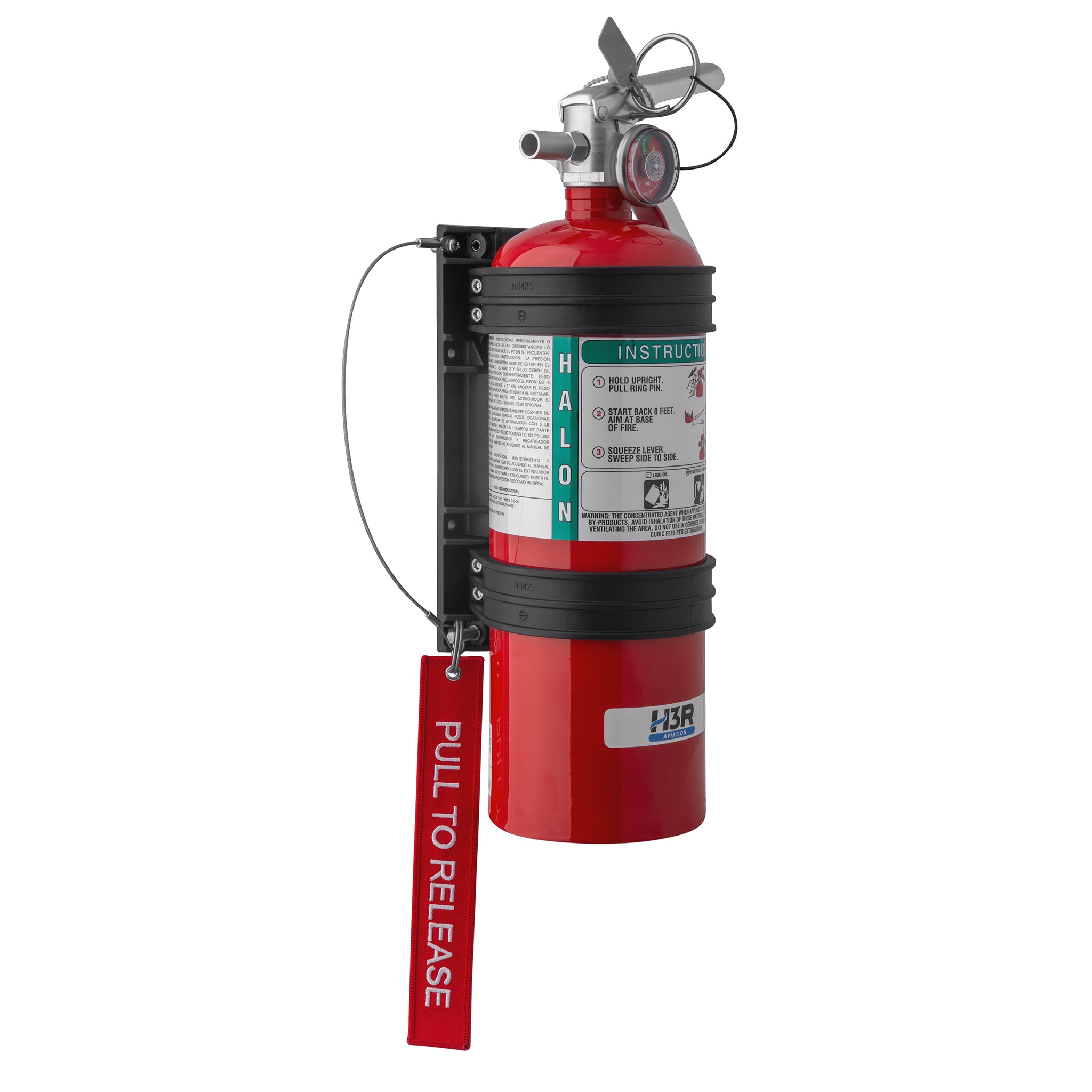 NB425 - 4.25" Diameter Extreme Duty Fire Extinguisher Bracket