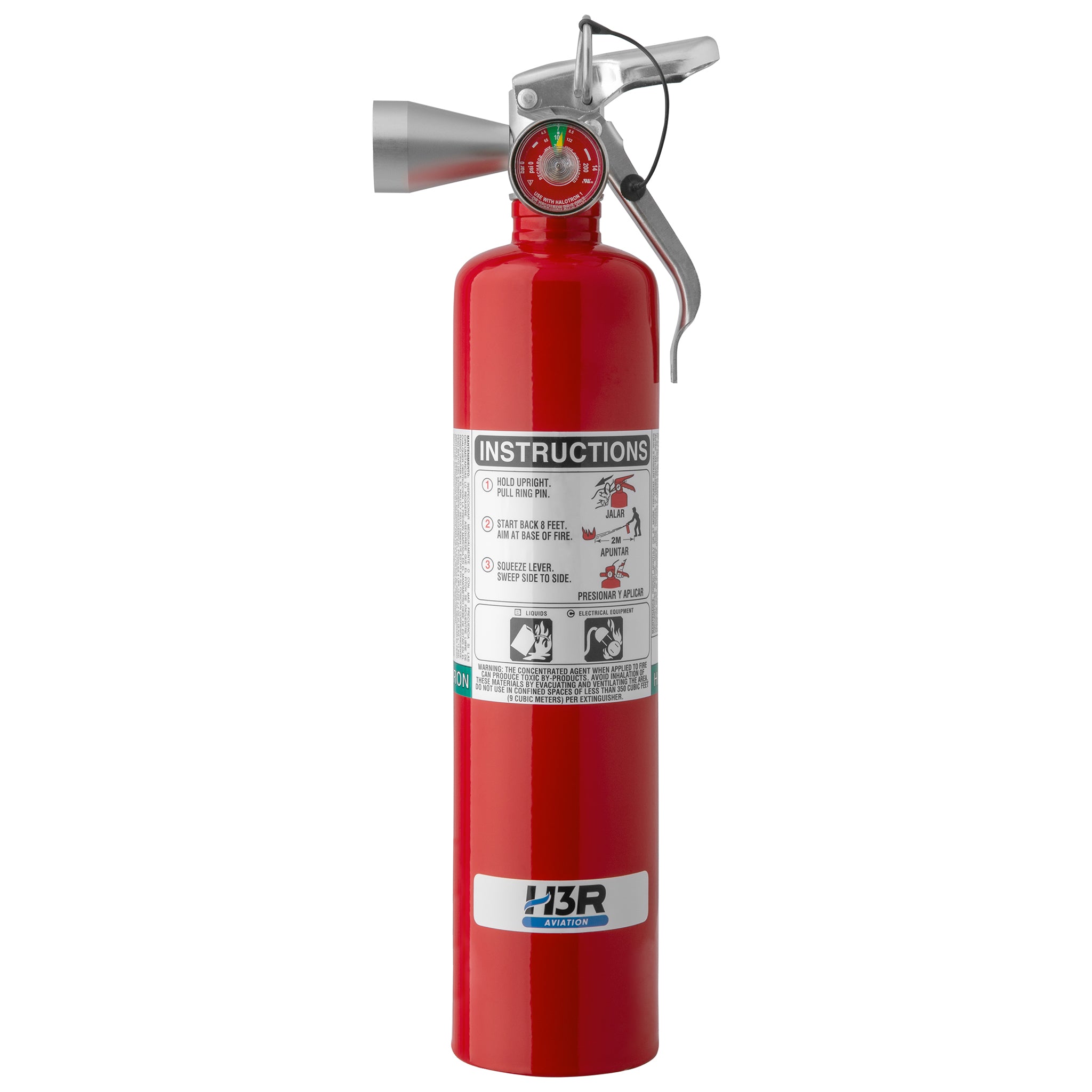 H3R Aviation model B385TS - 2.5 lb. Halotron 1 Fire Extinguisher
