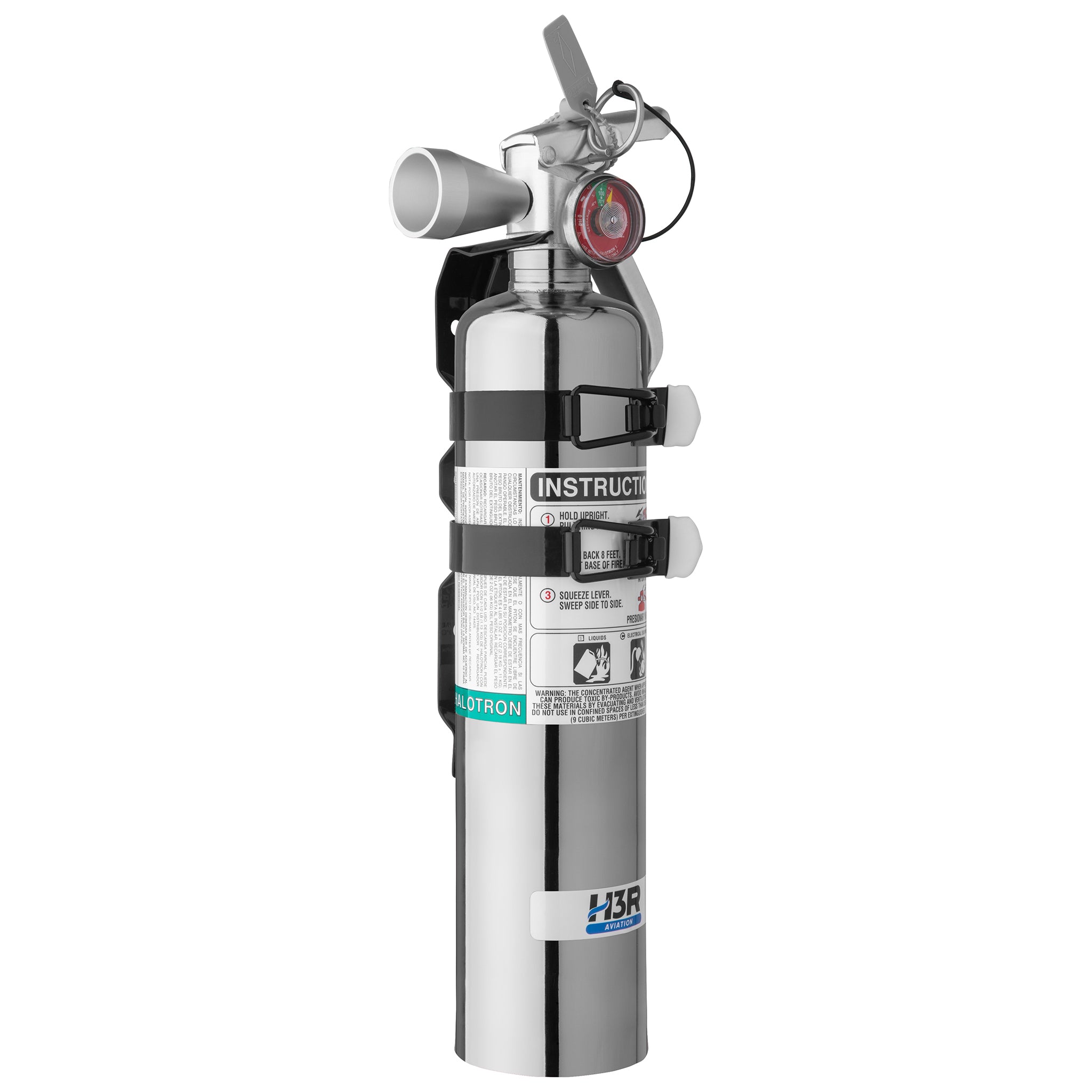 B385TSC -  Chrome 2.5 lb. Halotron 1 Fire Extinguisher