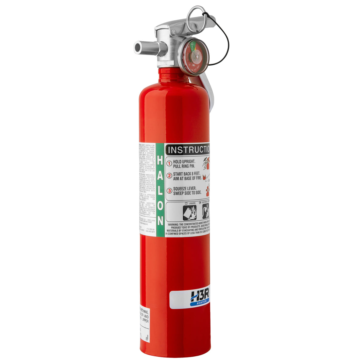 H3R Aviation Halon Fire Extinguisher Model C352TS – 2.5 lb